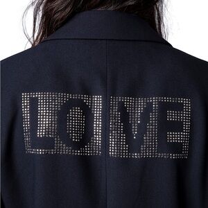 Zadig & Voltaire Viva Strauss “Love” Now Blazer NWOT Size 40